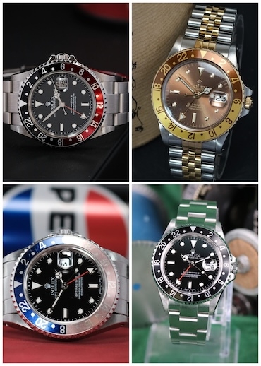 Rolex GMT-Master colours comparison